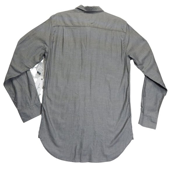 Long Sleeve Button Down Shirt Size M Mens Modern Amusement PacSun Gray - Picture 2 of 11